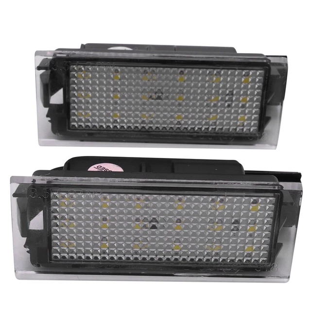 2Pcs Lampe de Plaque D'Immatriculation de Numéro LED de Voiture Pour 2 2 3 MasL7
