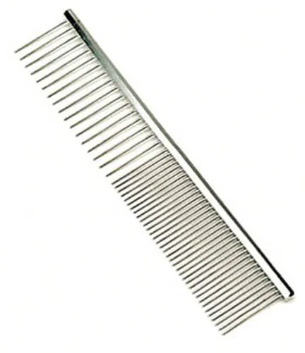 Safari 7-1/4 " Metal Dog Grooming Comb * Medium/Coarse Coat Pet W556