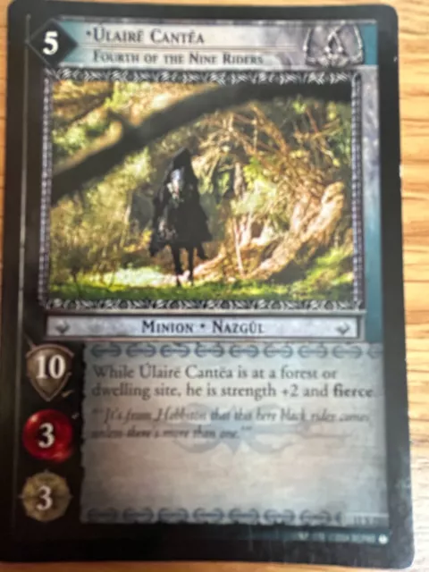 Herr Der Ringe (Lotr) Tcg Ccg: Seltene Karte: Ulaire Cantea - Vierte Der Neun