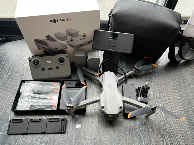 DJI AIR 2S 5.4K Fly More Combo Drone - Grey with DJI CARE and Extra ...