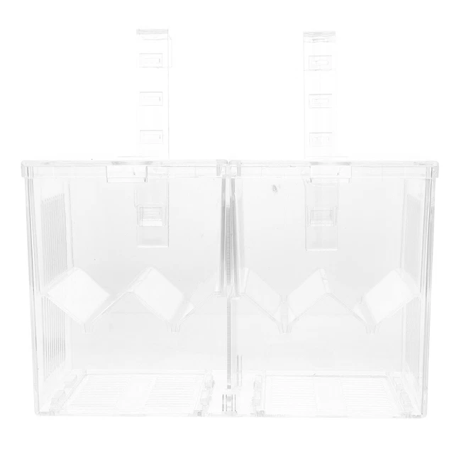 Box Incubatrice Per Avannotti Pawfly - Acrilico, 17.3x10x10cm, Con Separatori E Ventose - Foto 9