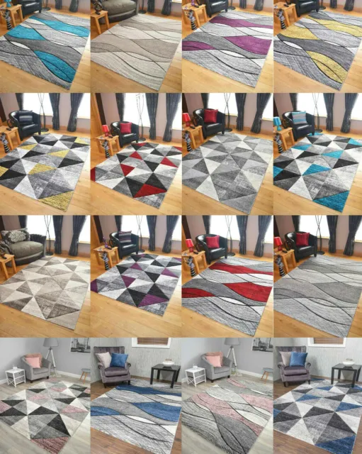 Impulse Thick Quality Modern Carved Rugs Runner Small Extra Large Soft Mat Cheap