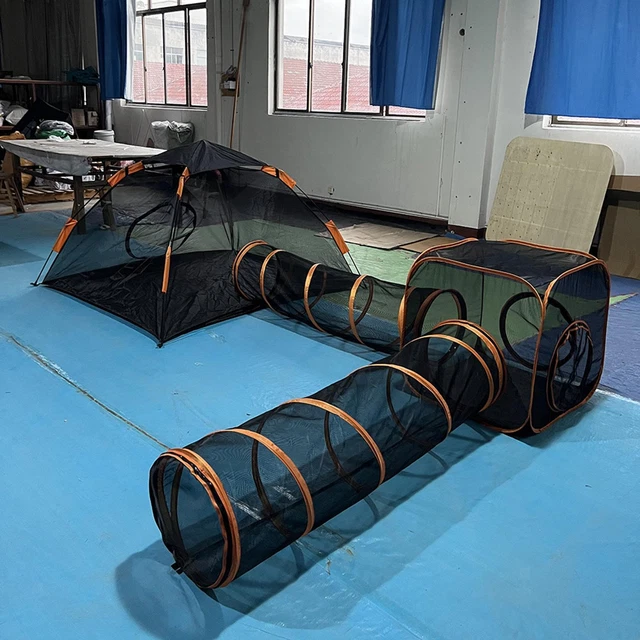 Mesh cat tunnel deals and tent