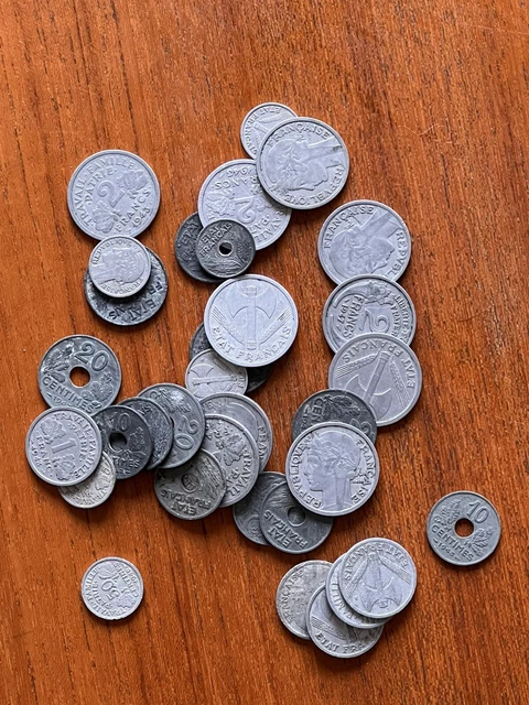 Lot De Pieces État Français Vichy Années 40