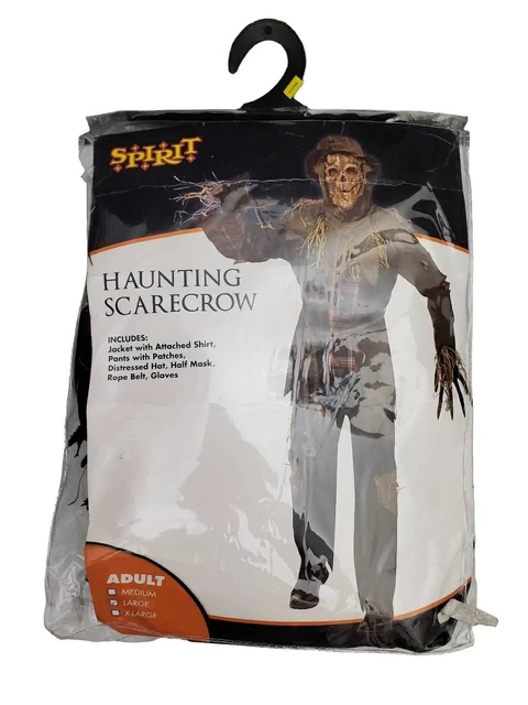 NEW Spirit Halloween Scarecrow Costume Male Adult Size L