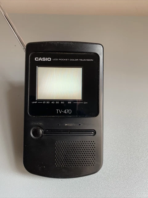 CASIO LCD POCKET Color Television TV 470 Vintage Working