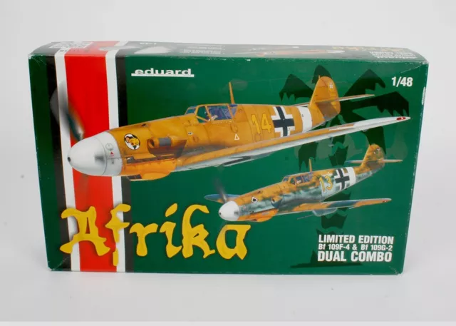 Eduard 1/48th Messerschmitt Bf 109F-2 & G-2 'Afrika' Dual Combo Ltd Ed #11116