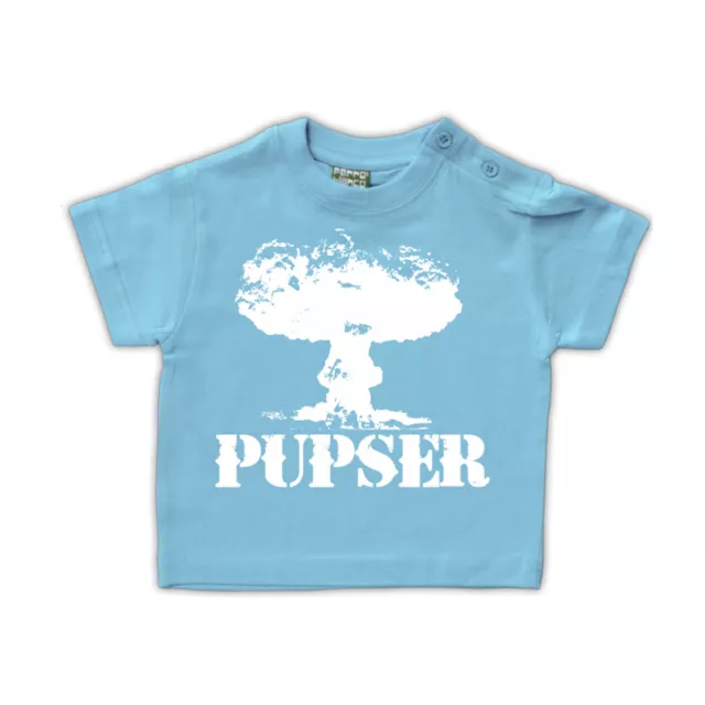 Baby Kinder T-Shirt Pupser 60 cm bis 104 cm Mama Papa Vater Geburt Geschenk Spaß