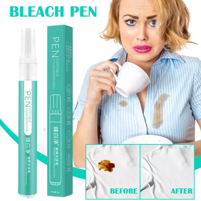 Bleach Pen Clothing Clean Stain Removal Brush Pen Removing Bleach-Remover W5N0