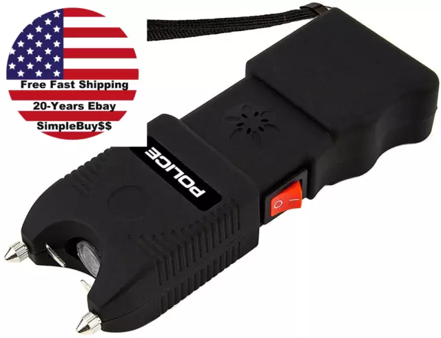 POLICE Stun Gun TW10 - Heavy Duty with 6 Inch L x 2 W x 1 T, Black