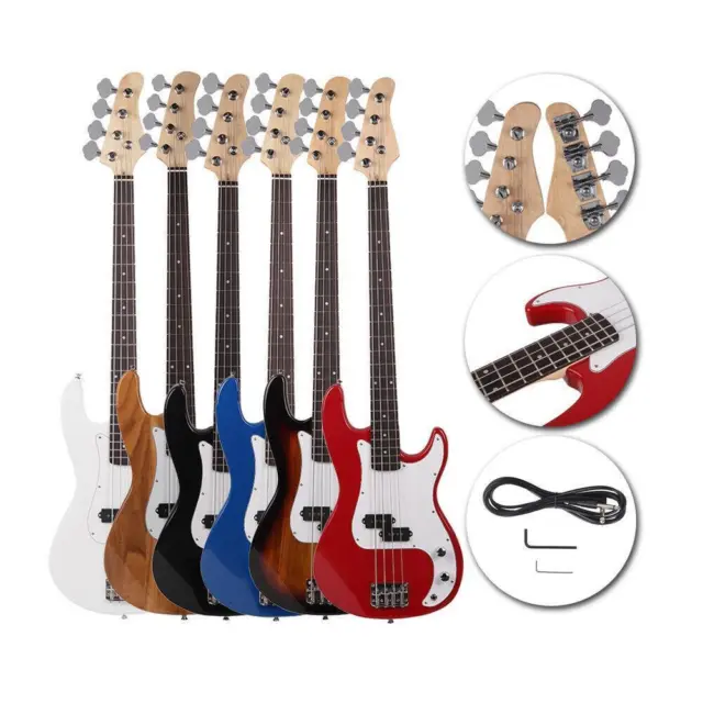 New 4 Strings Right Handed Electric Bass Guitar School Band for Beginner