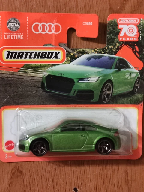 Audi TT RS Coupe Metallic Green 2023 New - Matchbox 70th Anniversary Edition