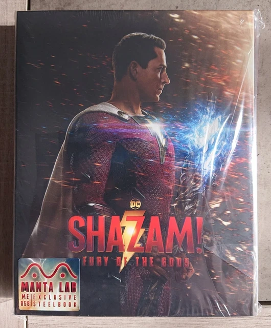 SHAZAM ! FURY OF THE GODS MANTA LAB fullslip 4K blu-ray STEELBOOK comme neuf