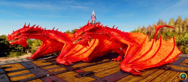 ARK SURVIVAL ASCENDED Fire Wyvern Solid Red PVE PS5/XBOX/PC £4.67 ...