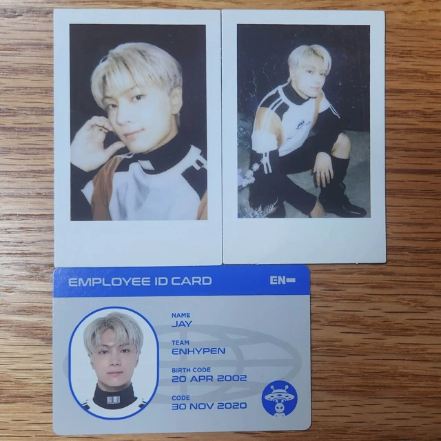ENHYPEN JAY ジェイ IDカード JAY OFFICIAL ID Card & Instant Photo 2pcs Enhypen 2024 Ggu