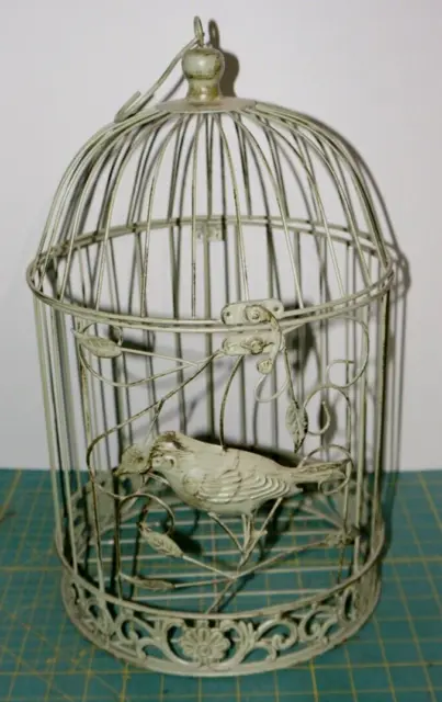 Tin Wire BIRDCAGE Dome Top Sage Green