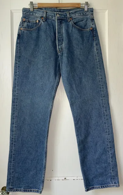 Vintage Levi's 501 5 Button Fly 32×30 Straight Leg Jeans Made in Turkey NWOT