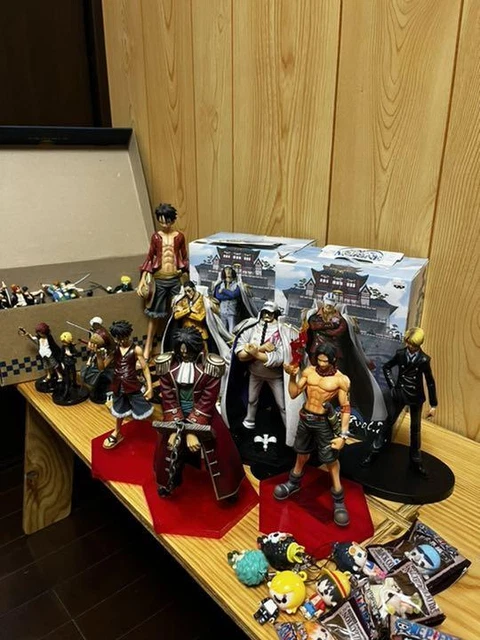 Lot De 3 Figurines One Piece - Sanji, Luffy, Zoro PVC 15 Cm Avec Socle, Marque Banpresto