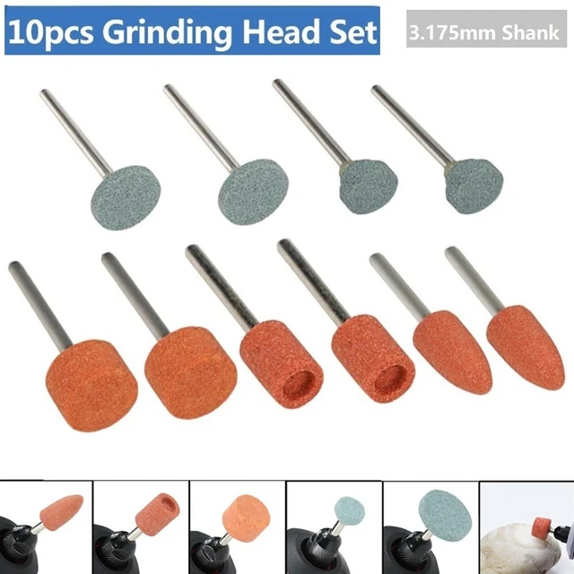 Durable Grincement Roue Tête Abrasif Pierre Point Pierre Roue 10pcs