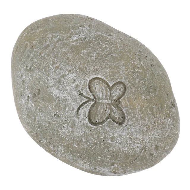 (Lichen)Dog Pet Memorial Stone Pet Garden Stone Grave Marker Hand Painted Pet