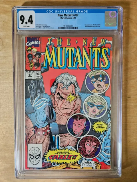 New Mutants #87 1st Appearance Cable & Stryfe CGC 9.4 Marvel 1990 Deadpool 3 HTF