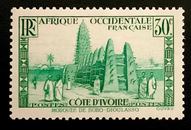 1936 A.o.f. Côté D’ivoire Mosquee De Bobo Dioulaso - Neuf**