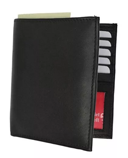 RFID MEN'S GENUINE Leather European Bifold Wallet Slim Hipster 2 ...