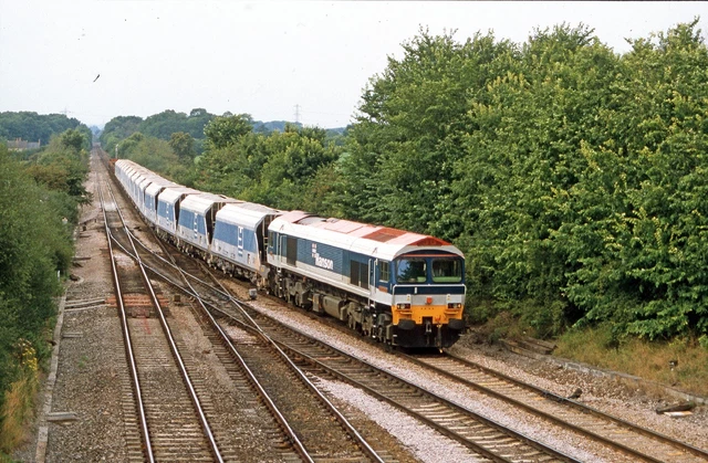 ORIGINAL 35MM RAILWAY slide Class 59 Jumbo Train August 1999 and ...