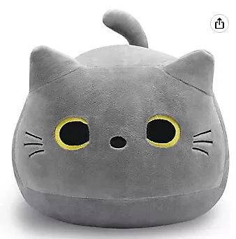 30CM Black Cat Plush Fill Toy Pillow Cushion Soft Stuffed Doll Kids Xmas Gift 0.