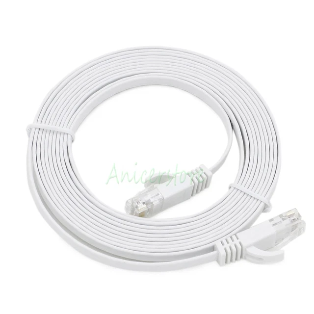 3M CAT6 RJ45 Ethernet Network LAN Interne Cable Flat UTP Patch Router ...