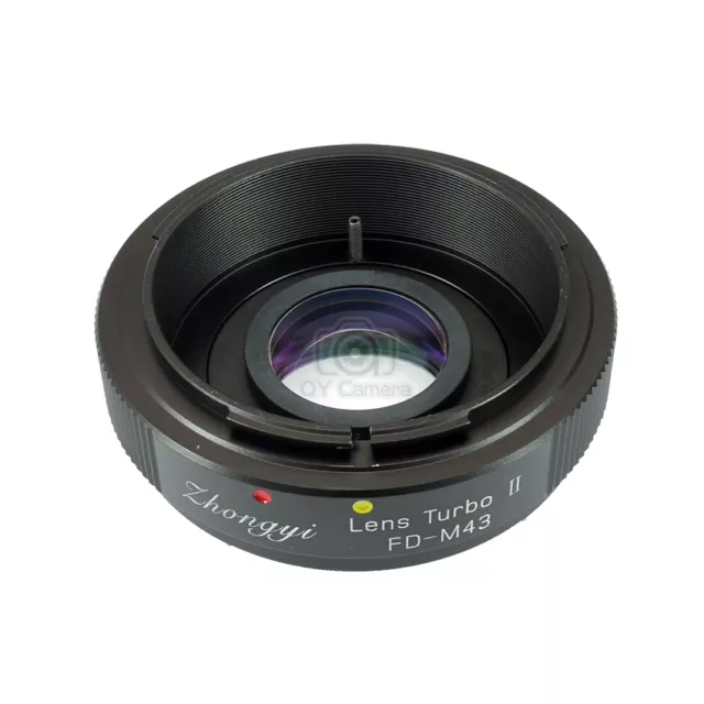 Zhongyi Lens turbo II adapter Reduce Focus Canon FD lens to M4/3(MFT) BMPCC OM-D