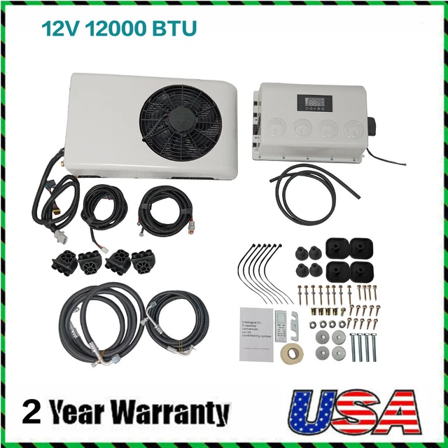 12V 12000BTU TRUCK Cab Air Conditioner Split AC for Semi Trucks Boat RV