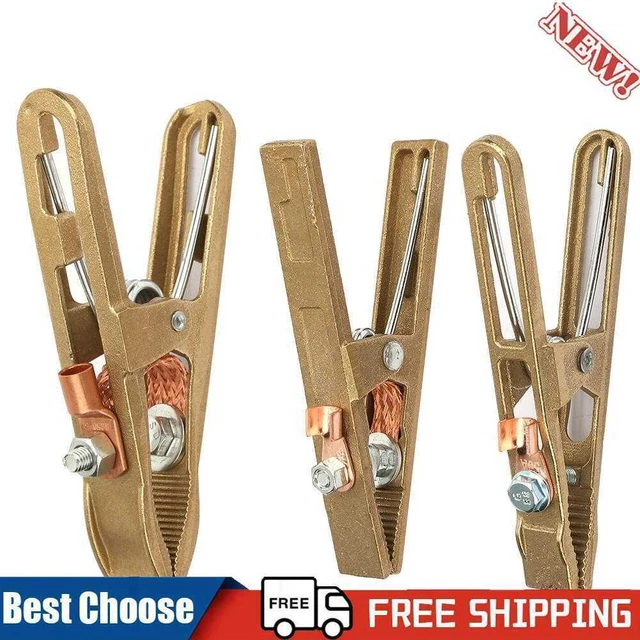 GROUND CLAMP WELDING Electrode Holder Earth Ground Cable Clip Crocodile