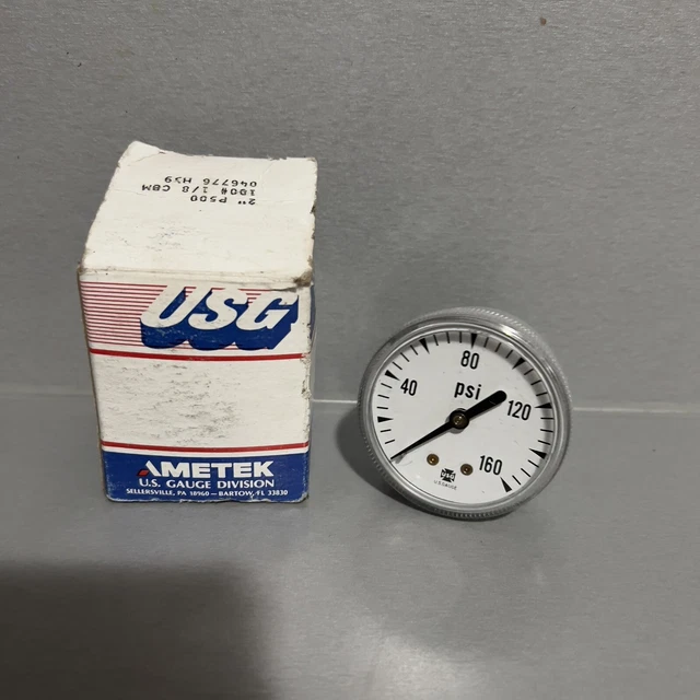 AMETEK USG PRESSURE Gauge 0100 PSI BU2457H NEW IN BOX 12.99 PicClick