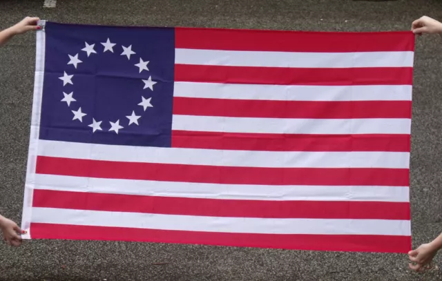 "Betsy Ross"  13 Star Colonial / Revolutionary War FLAG  3'x5'