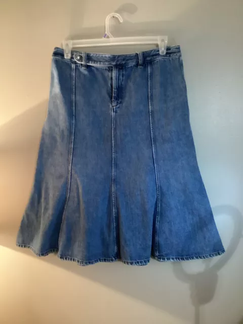 Lauren Jeans Co. Ralph Lauren Women’s Denim Fit Flare Skirt Size 12