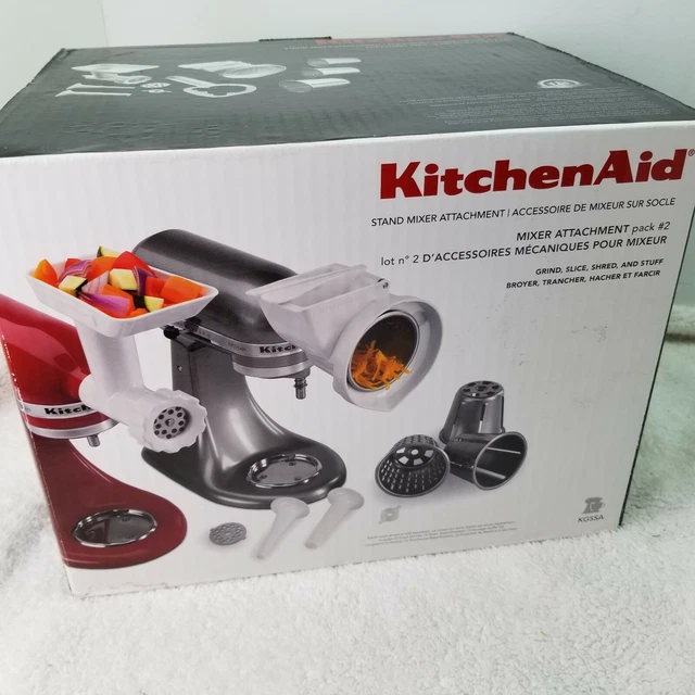 KITCHENAID STAND MIXER Attachment Pack 2 w/Sausage Stuffer 59.22