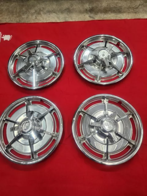 1963 CORVETTE WHEEL COVERS HUBCAPS GM Originals Original SET OF 4 15” 63 C2