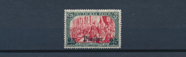 DP Türkei 25 Piaster Aufdruckmarke 1908** Michel 47 b geprüft (S17661)