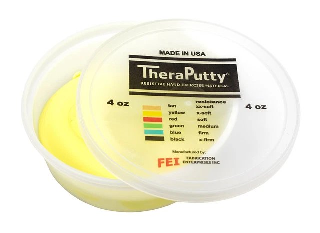 Cando Theraputty Standard Hand Exercise Putty - 4 oz - Yellow - X-soft