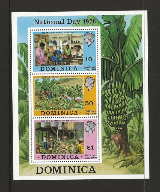 1976 Dominica National Day Minisheet SG MS553 MNH