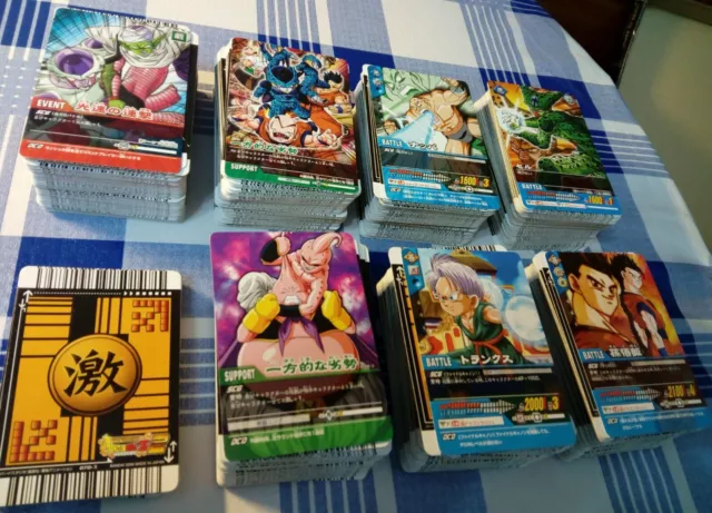Lote 720 cartas Dragon Ball Z Data Carddass 2 cromos tarjetas previas a Heroes