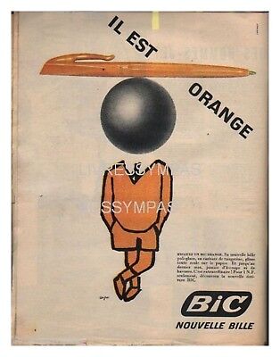 Publicité 1961 W8322 BIC avec "sphère de diamant" Publicité 