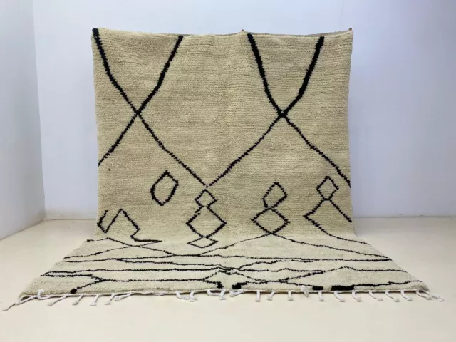 Made To Order, Handmade Wool Rug, Moroccan Beni ourain Tribal Berber Carpet