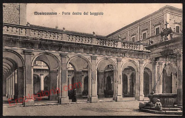 ag0710 - CARTOLINA D'EPOCA - Frosinone Provincia - Montecassino  1915
