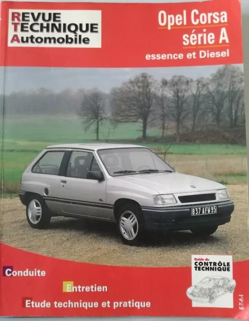 RTA Revue technique automobile Opel Corsa A essence et diesel N° 718