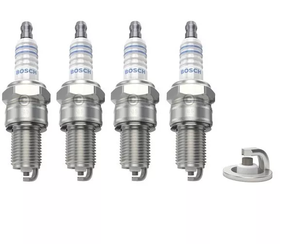 Spark Plugs x 4 Bosch Fits Porsche 944 924S VW Golf MK II Passat Rover Mini MGB