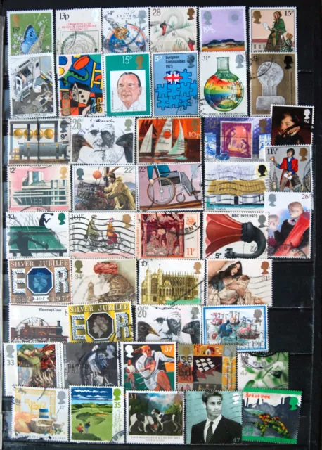 A Great Collection Of Good Used High Value GB Commemoratives.