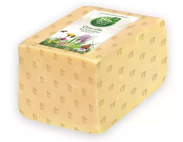 Hay milk Gouda cheese 45% in block BIO kg