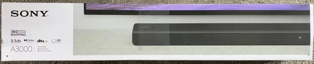 Sony HT-A3000 3.1 Channel Dolby Atmos Soundbar DTS:X 360 Sound Map (Brand New) Sony HT-A3000 3.1 Channel Dolby Atmos Soundbar DTS:X 360 Sound Map (Brand New)